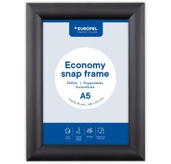 Europel cadre à clapets Economy, liste 25 mm, ft A5, zwart