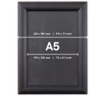 Europel cadre à clapets Economy, liste 25 mm, ft A5, zwart