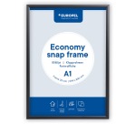 Europel cadre à clapets Economy, liste 25 mm, ft A1, zwart