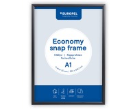 Europel Klickrahmen Economy, Rahmen 25 mm, Größe A1, schwarz