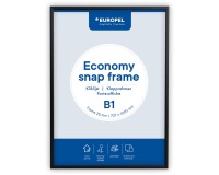 Europel cadre à clapets Economy, liste 25 mm, ft B1, zwart