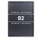 Europel Clicklijst Economy, lijst 25 mm, ft B2, zwart