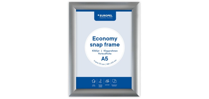 Klickrahmen Europel Economy A5 Silber