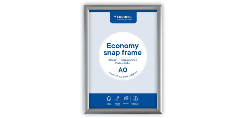 Klickrahmen Europel Economy A0 Silber