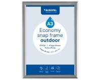 Europel clicklijst Economy, waterdicht, lijst 25 mm, ft A3, zilver