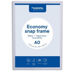 Europel cadre à clapets Economy, liste 25 mm, ft A0, argent