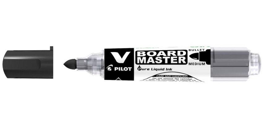 Pilot V-Board Master Whiteboard-Marker, Rundspitze, 2,3 mm, schwarz