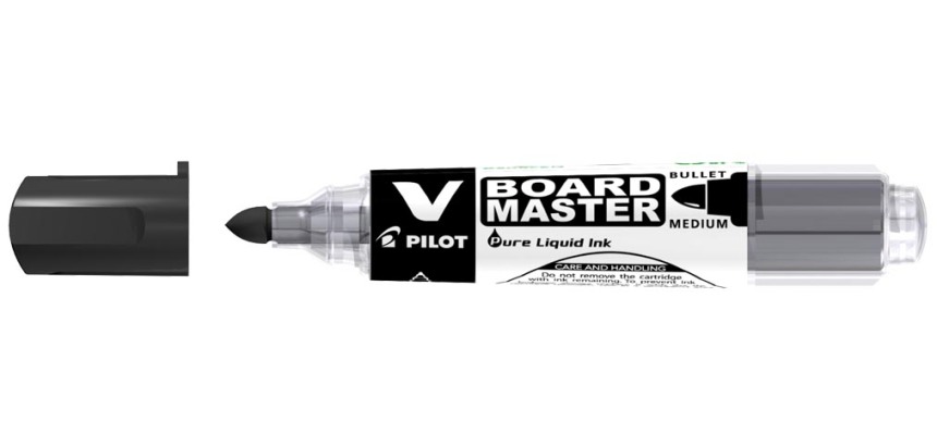 Pilot V-Board Master marqueur pour tableau blanc, pointe ronde, 2,3 mm, noir