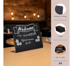 Europel ardoise forme L, paysage, ft A4, paquet de 5 pièces