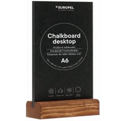 Europel Tisch-Schiefertafel A6 Hochformat Natur