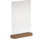 Europel présentoir de documents Premium, pied en bois en T, ft A4, portrait