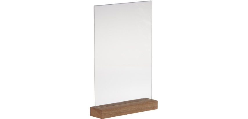 Europel présentoir de documents Premium, pied en bois en T, ft A4, portrait