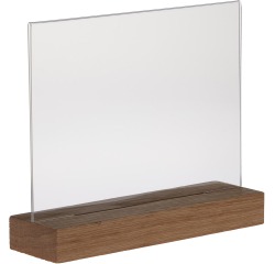 Europel présentoir de documents Premium, pied en bois en T, ft A5, paysage