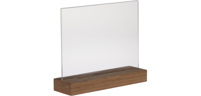Europel présentoir de documents Premium, pied en bois en T, ft A5, paysage