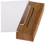 Europel folderhouder Premium, met houten T-voet, ft A6, liggend