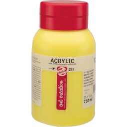 Talens Art Creation peinture acrylique flacon de 750 ml, jaune azo citron