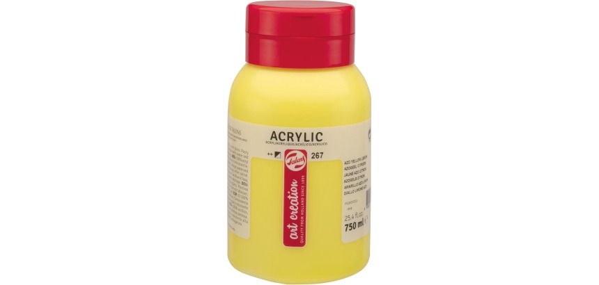 Talens Art Creation acrylic paint, 750 ml bottle, lemon azo yellow