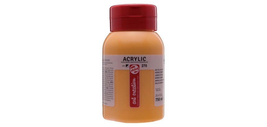 Talens Art Creation acrylic paint bottle of 750 ml, dark azo yellow
