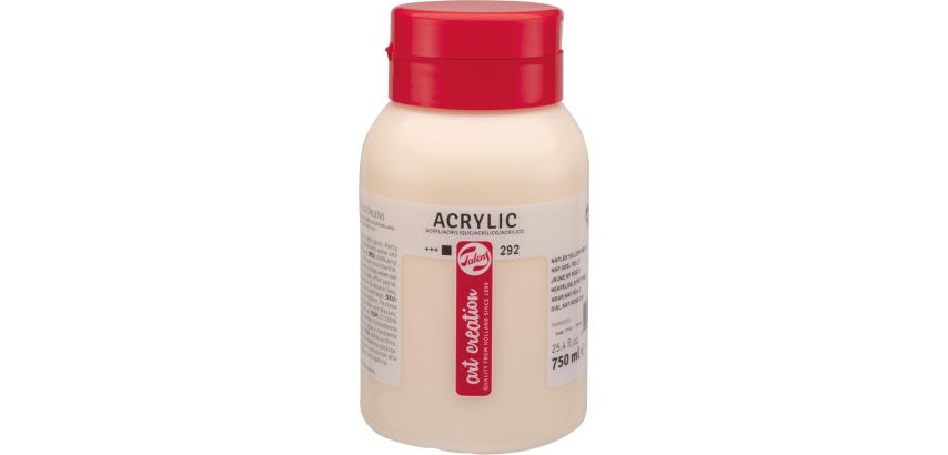 Talens Art Creation acrylic paint bottle of 750 ml, light Naples yellow red