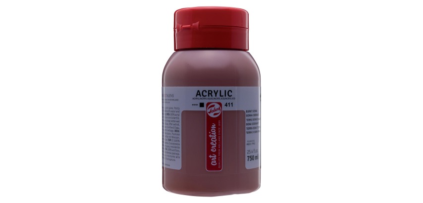 Talens Art Creation acrylverf flacon van 750 ml, sienna gebrand