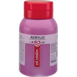 Talens Art Creation peinture acrylique flacon de 750 ml, violet rougeâtre permanent