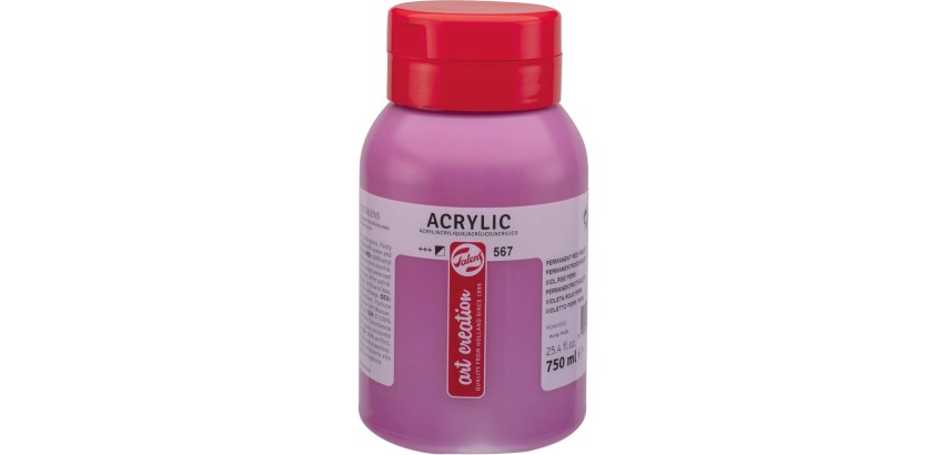 Talens Art Creation acrylverf flacon van 750 ml, permanentroodviolet
