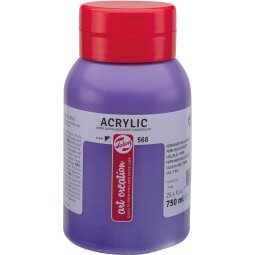 Talens Art Creation acrylverf flacon van 750 ml, permanentblauwviolet