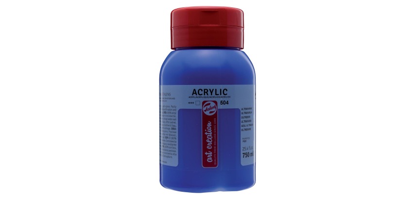 Talens Art Creation Acrylfarbe, 750 ml Flasche, Ultramarin