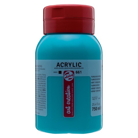 Talens Art Creation peinture acrylique flacon de 750 ml, vert turquoise