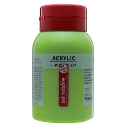 Talens Art Creation peinture acrylique flacon de 750 ml, vert jaunâtre