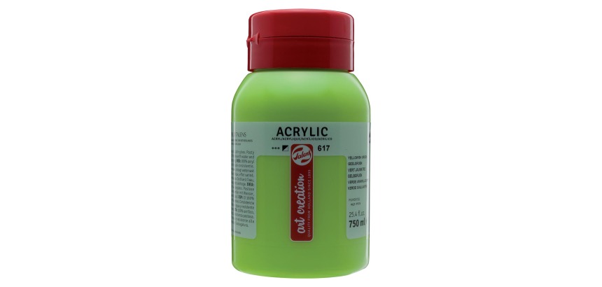 Talens Art Creation peinture acrylique flacon de 750 ml, vert jaunâtre