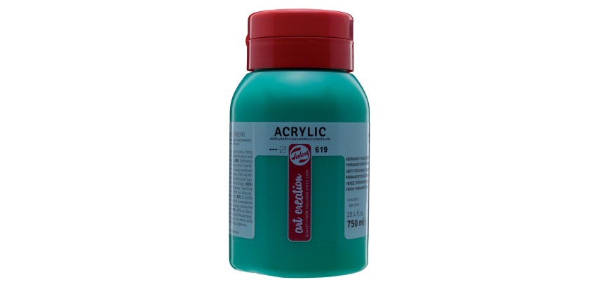 Talens Art Creation Acrylfarbe Flasche 750 ml, Permanentgrün Dunkel