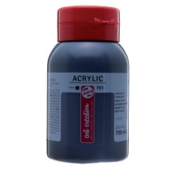 Talens Art Creation acrylverf flacon van 750 ml, ivoorzwart