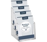Porte-brochures Europel 4 compartiments A5 acryl