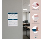 Europel zelfklevende posterhouder, ft A4, staand, pak van 5 stuks