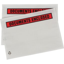 Dokulops A5, ft 225 x 160 mm, boîte de 1000 pièces, texte: documents enclosed