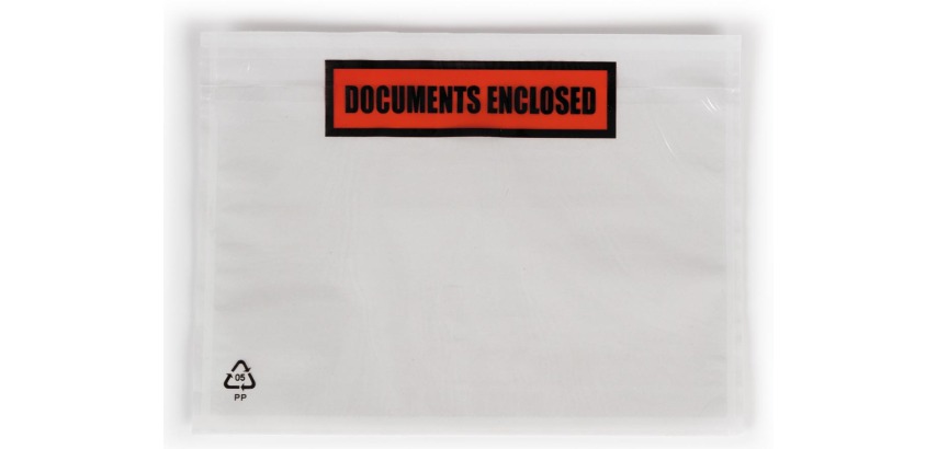 Dokulops A6, ft 165 x 115 mm, box of 1000 pieces, text: documents enclosed