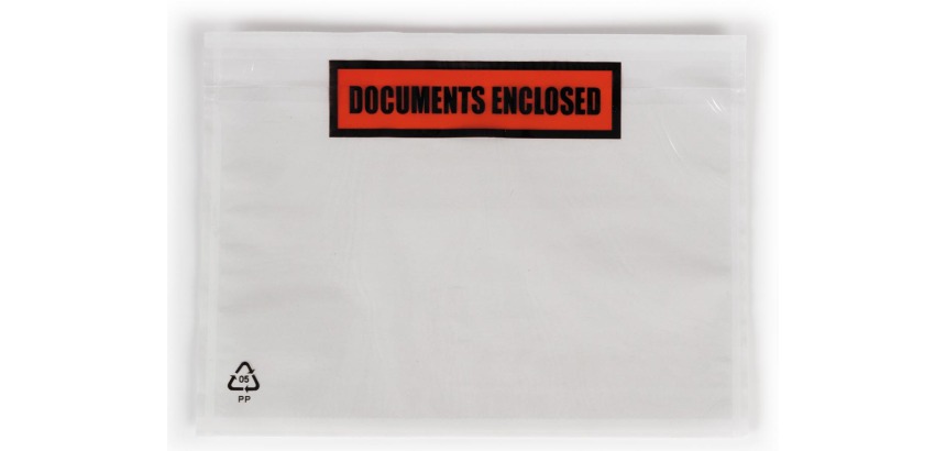 Dokulops A6, ft 165 x 115 mm, boîte de 1000 pièces, texte: documents enclosed