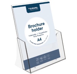 Porte-brochures Europel A4 acryl