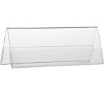 Europel porte-nom chevalet de table ft 55 x 150 mm, paquet de 10 pièces