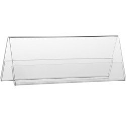 Europel porte-nom chevalet de table ft 55 x 150 mm, paquet de 10 pièces
