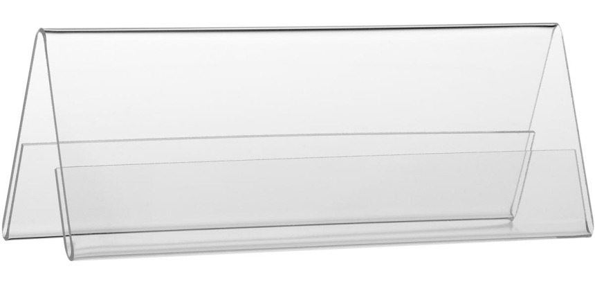 Europel porte-nom chevalet de table ft 55 x 150 mm, paquet de 10 pièces