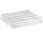 Europel porte-nom chevalet de table ft 55 x 150 mm, paquet de 10 pièces