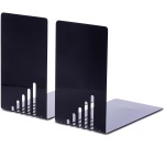 MAUL Buchstütze Metall 14x8,5x14cm Set 2 schwarz