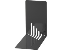 MAUL Serre-livres métall., étroits, 14x8,5x14cm, set de 2 pcs, noir