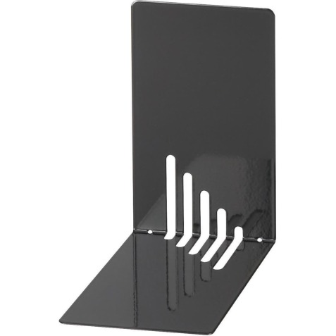 MAUL Serre-livres métall., étroits, 14x8,5x14cm, set de 2 pcs, noir