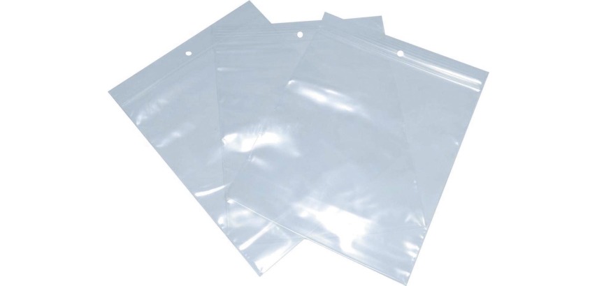 Sachets zip, ft 160 x 230 mm, paquet de 100 pièces, transparent