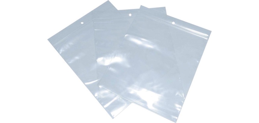 Sachets zip, ft 160 x 230 mm, paquet de 100 pièces, transparent