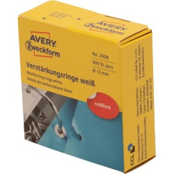 Avery Oeillets de renforcement, blanc