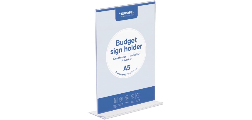 Europel folderhouder Budget, met T-voet, ft A5